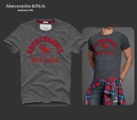 heren abercrombie korte tees new york moose logo grijs rood Almere Stad Shop 2xijg998